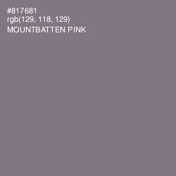 #817681 - Mountbatten Pink Color Image
